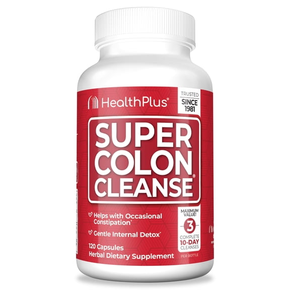 (Pack Of 4) Health Plus Colon Cleanse Super 120 Capsules