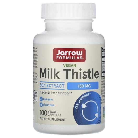(Pack Of 4) Jarrow Formulas Milk Thistle 100 Vegetarian Capsules