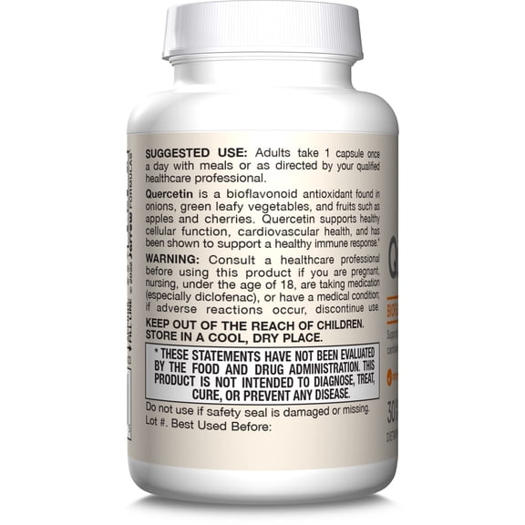 (Pack Of 4) Jarrow Formulas Quercetin 30 Vegetarian Capsules