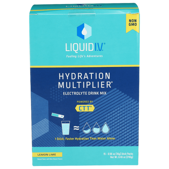 (Pack Of 4) Liquid IV Hydration Lemon Lime 15Ct 8.4 Oz