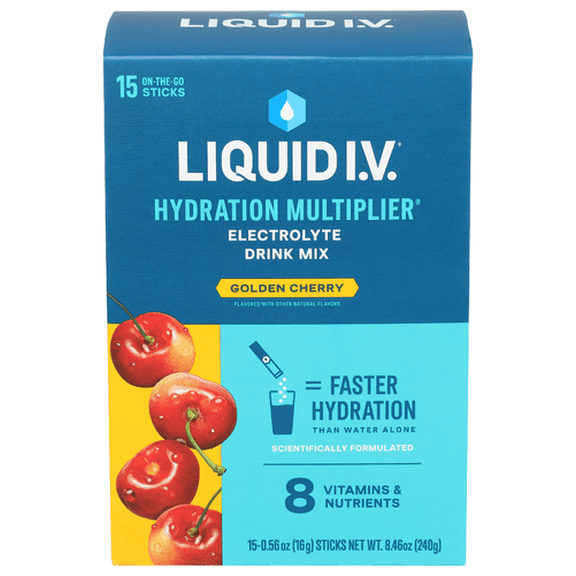 (Pack Of 4) Liquid Iv Hydration Golden Cherry 8.4 Oz