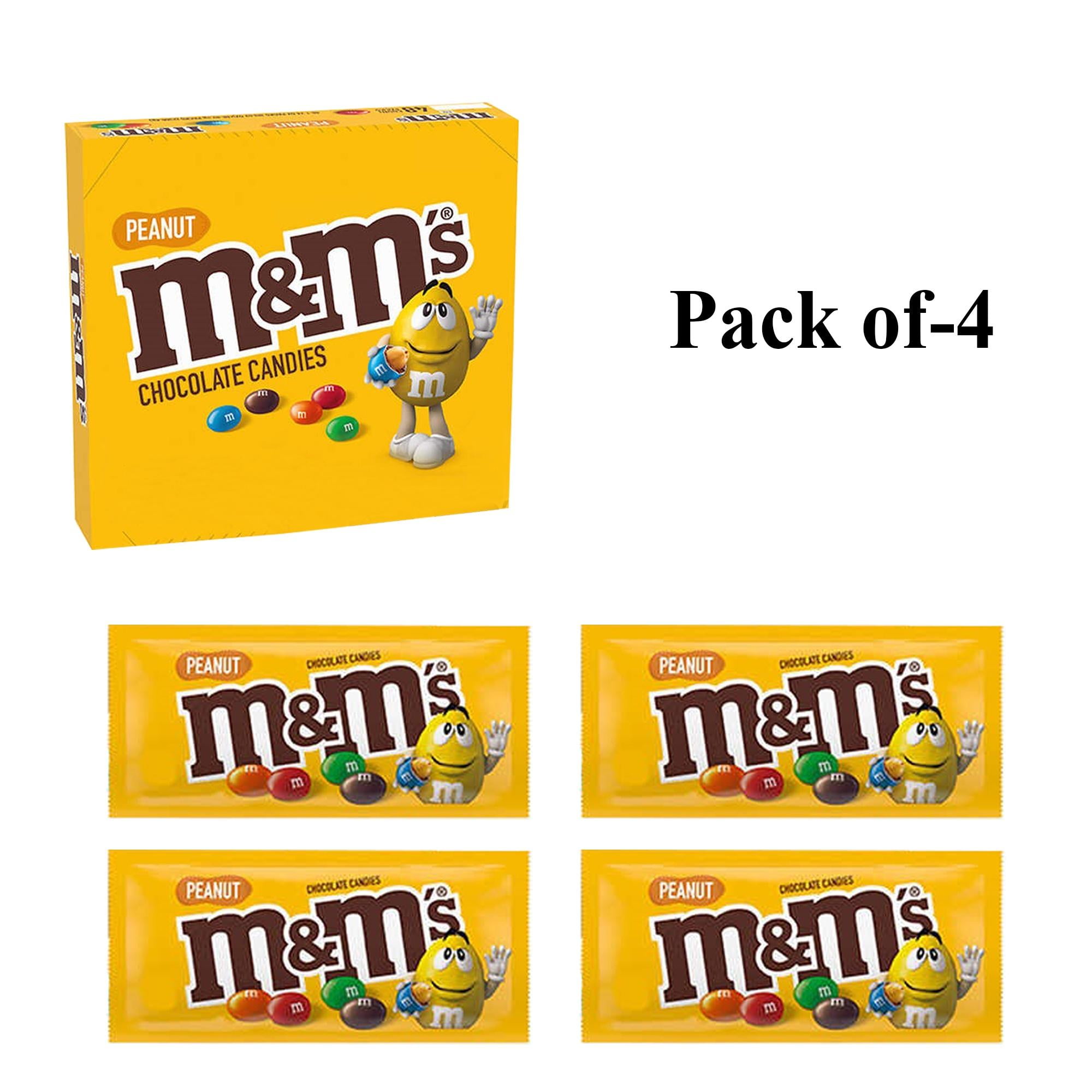 Pack Of 4 M&M'S Full Size Peanut Milk Chocolate Candy | 1.74 Oz