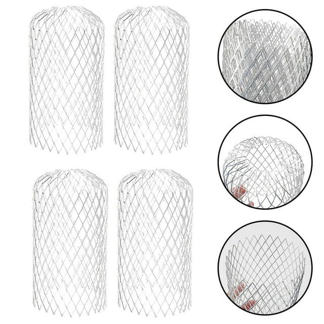 Pack Of 4 Metal Gutter Leaf Debris Trap Guard Drain Pipe Cover Downpipe
