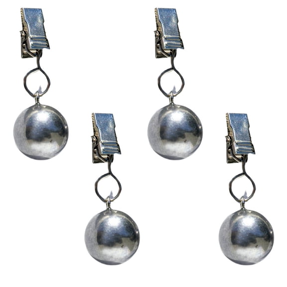 Pack Of 4 Metal Sphere Tablecloth Weights For Outdoor Indoor Use Practical Fabric Clamps For Picnics Weddings Event