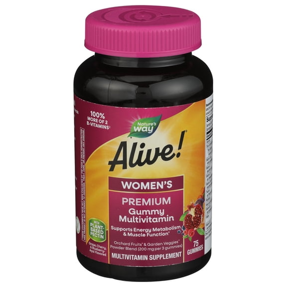 (Pack Of 4) Natures Way Alive Women Gummy Vitamin 75 Pieces