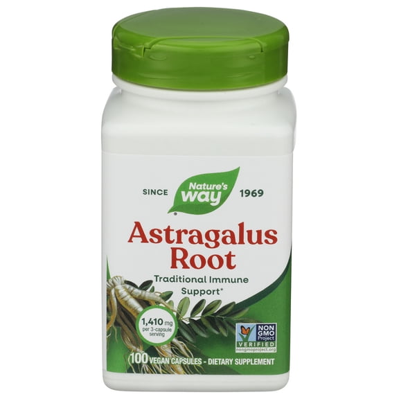 (Pack Of 4) Natures Way Astragalus Root 100 Capsules