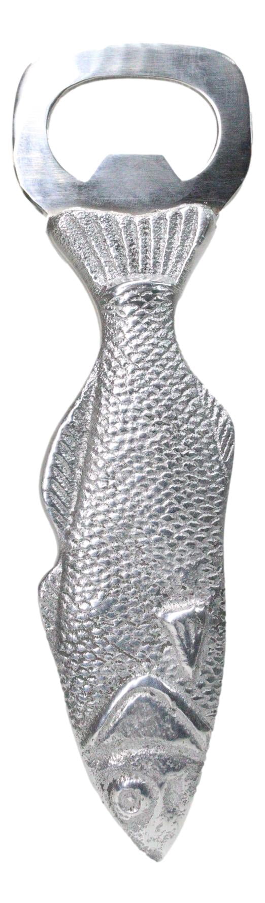 Pack Of 4 Nautical Marine Grouper Fish Aluminum Hand Glass Beer Bottle ...