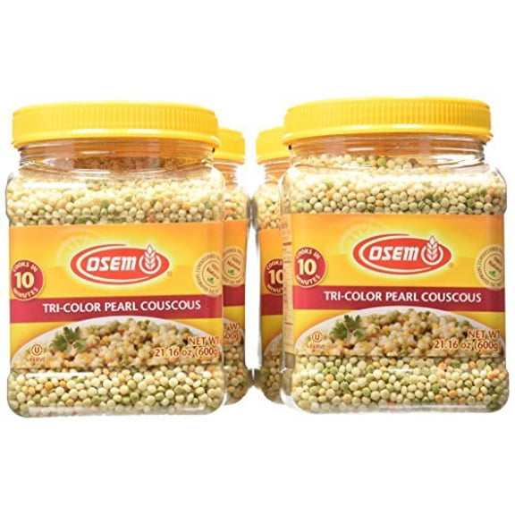 (Pack Of 4) Osem Couscous Pearl Tricolor Can 21.16 Oz