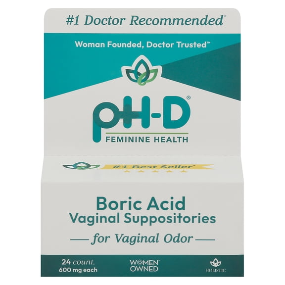 (Pack Of 4) PHD Feminine Health Suppository Vaginal 24 Each