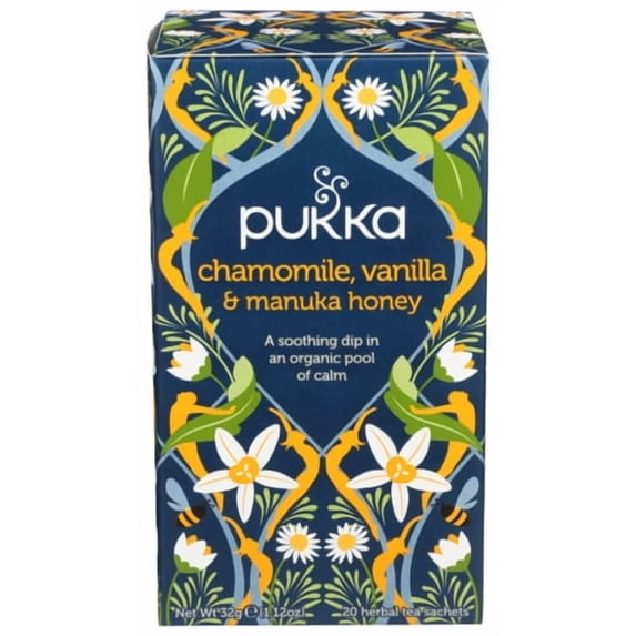 (Pack Of 4) Pukka Herbs Tea Herbal Chamomile Vanilla Honey 20 bag