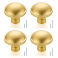thumbnail image 1 of Pack Of 4 Round Bronze Drawer Pulls Strategy Secure Comfortable Grip, 1 of 8