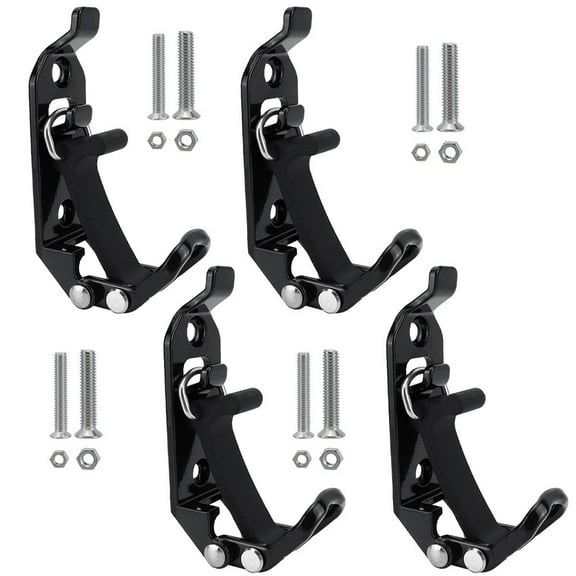 Pack Of 4 Shovel Holder for Car Roof Racks Rubber Roof Rack Clamps Tool Holde Black