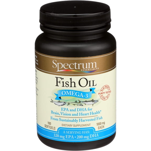 (Pack Of 4) Spectrum Essential Fish Oil Omega 3 100 Sg