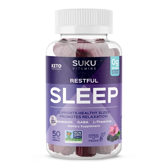 (Pack Of 4) Suku Vitamins Sleep Restful Gummy 50 Pieces