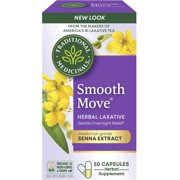 Pack Of 4 Traditional Medicinals Senna Smooth Capsules 50 Capsules
