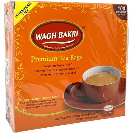 Pack Of 4 - Wagh Bakri Premium 100 Tea Bags - 200 Gm (7.06 Oz)