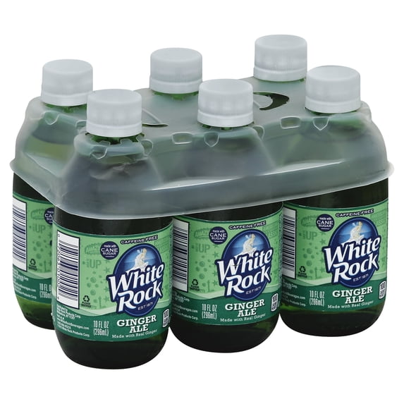 (Pack Of 4) White Rock Soda Ginger Ale 60 Fl Oz, (6 Bottles per Pack), 24 Bottles Total