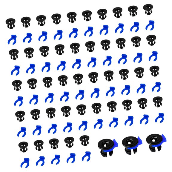 Pack Of 40 ABS 3D Printer Bowden Tube Couplers PTFE Fittings With Clips For Secure Fastening