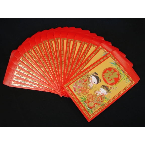 Pack Of 40PCS Colorful Chinese New Year Money Envelopes Hong Bao Lucky Money Bag