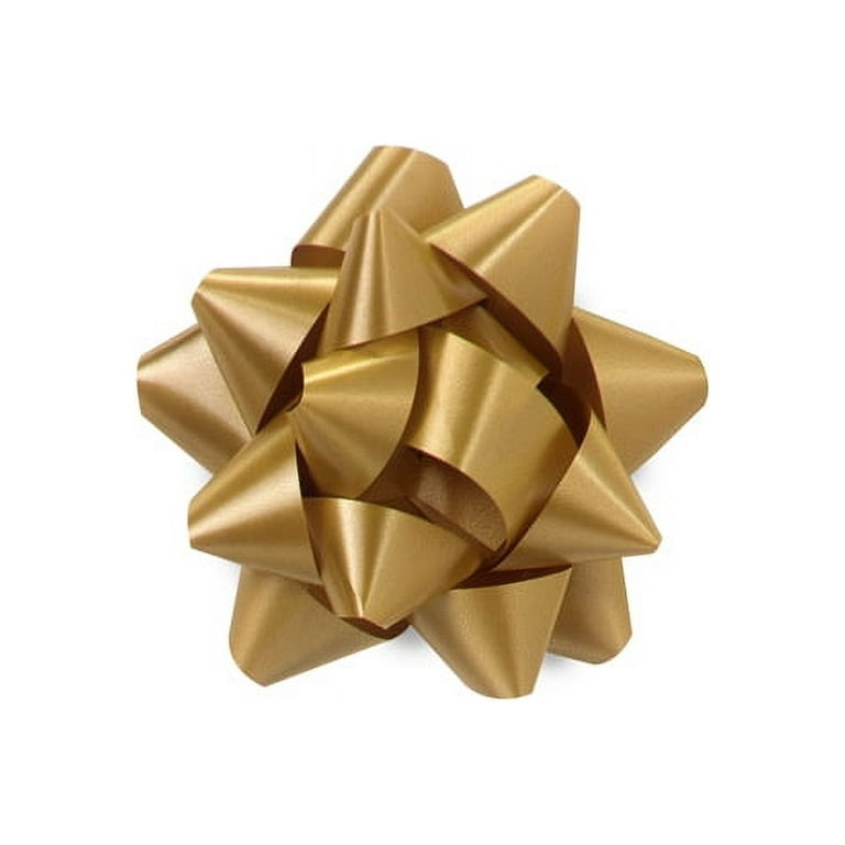 5 Gold Metallic Gift Bow