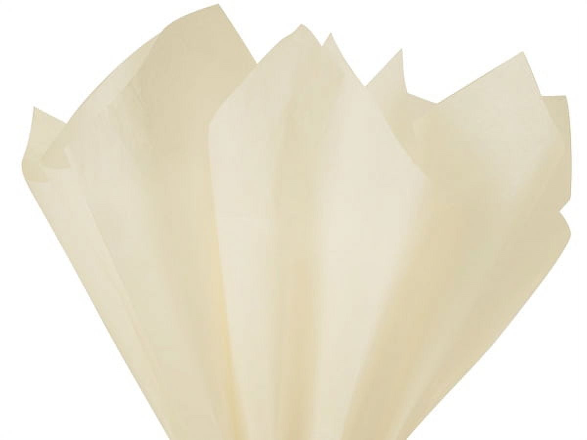 Pack Of 480, Solid Birch Tissue Paper 15 X 20" Sheet Half Ream Made From 100% Post Industrial Recycled Fibers Made In USA