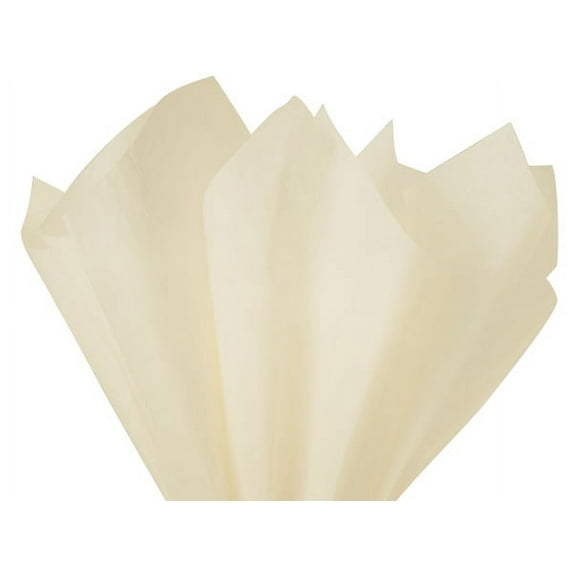 Pack Of 480, Solid Birch Tissue Paper 20 X 30" Sheet Half Ream Made From 100% Post Industrial Recycled Fibers Made In USA