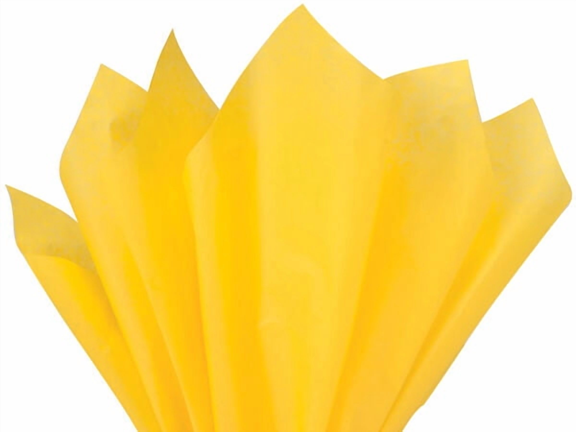Pack Of 480, Solid Dandelion Tissue Paper 15 X 20" Sheet Half Ream Made From 100% Post Industrial Recycled Fibers Made In USA