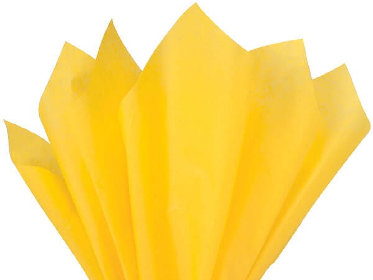 Pack Of 480, Solid Dandelion Tissue Paper 20 X 30" Sheet Half Ream Made From 100% Post Industrial Recycled Fibers Made In USA