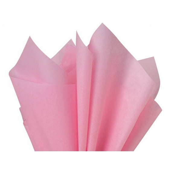 Pack Of 480, Solid Dark Pink Tissue Paper 15 X 20" Sheet Half Ream Made From 100% Post Industrial Recycled Fibers Made In USA