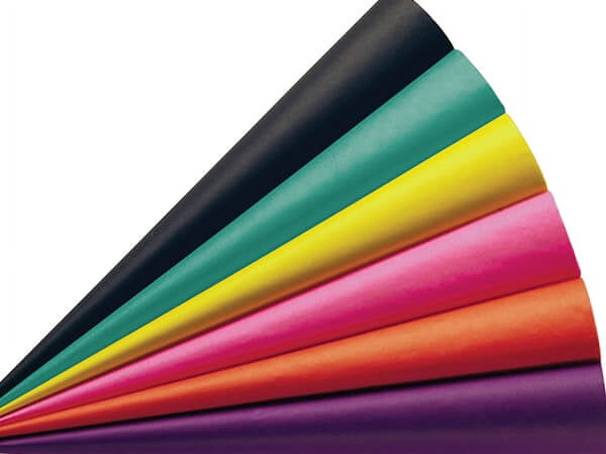 Pack Of 480, Solid Fashion Assortment 6 Color Tissue Paper 15 X 20" Sheet Ream Made From 100% Post Industrial Recycled Fibers