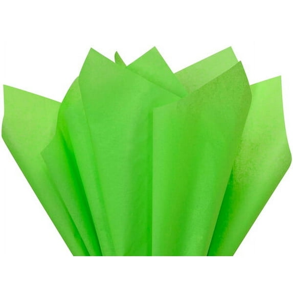 Pack Of 480, Solid Groovy Green Tissue Paper 20 X 30" Sheet Half Ream Made From 100% Post Industrial Recycled Fibers Made In USA
