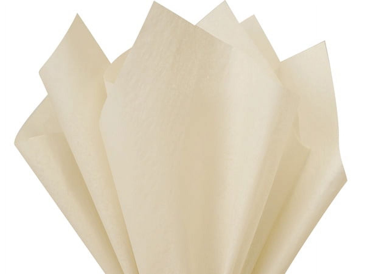 Pack Of 480, Solid Oatmeal Tissue Paper 20 X 30" Sheet Half Ream Made From 100% Post Industrial Recycled Fibers Made In USA