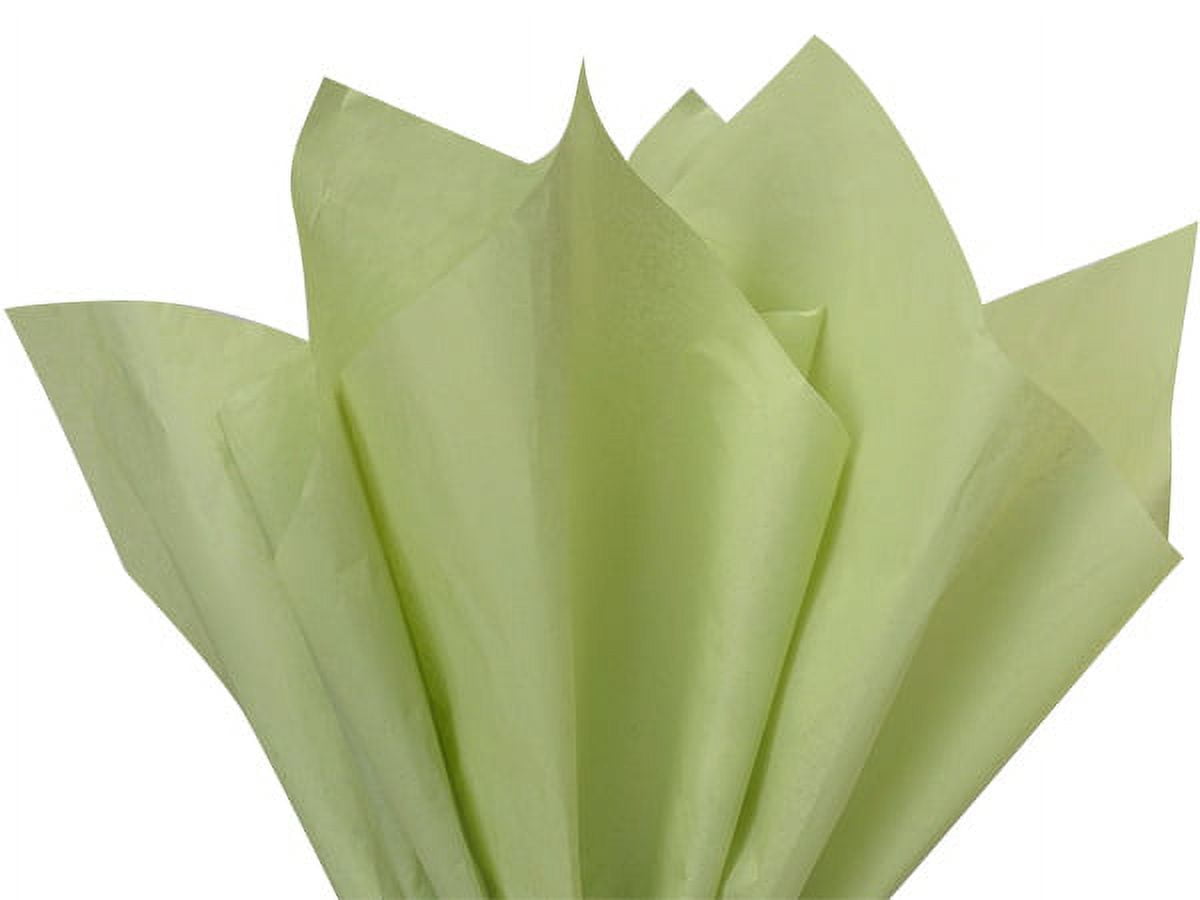 Pack Of 480, Solid Sage Tissue Paper 20 X 30" Sheet Half Ream Made From 100% Post Industrial Recycled Fibers Made In USA