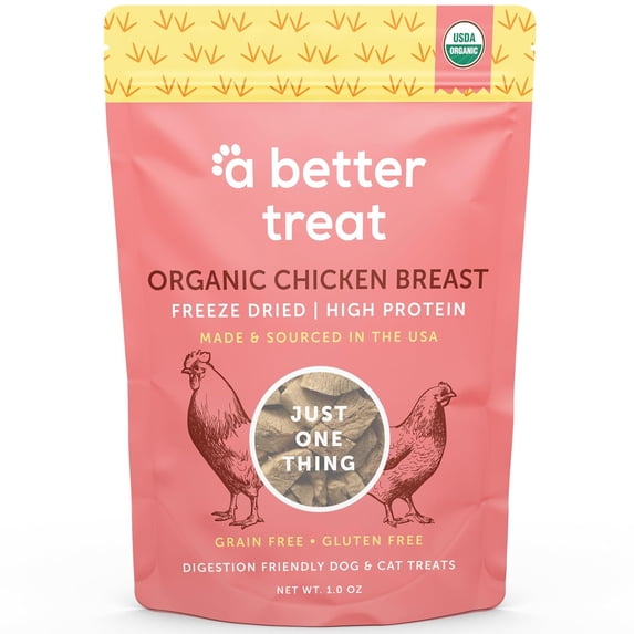 (Pack Of 5) A Better Treat Dog Treat Freeze Dr Chicken Organic 1 Oz