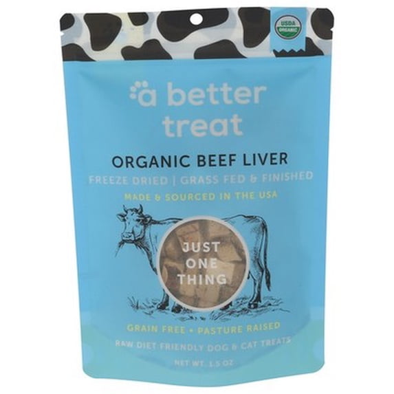 (Pack Of 5) A Better Treat Dog Treat Frozen Dried Sea Salt Original Organic 1.5 Oz