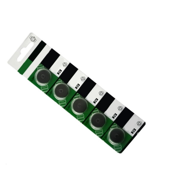 Pack Of 5 CR2016/CR2025/2032 3V Lithium Button Batteries Providing Reliabled Power Supply For Diversed Devices