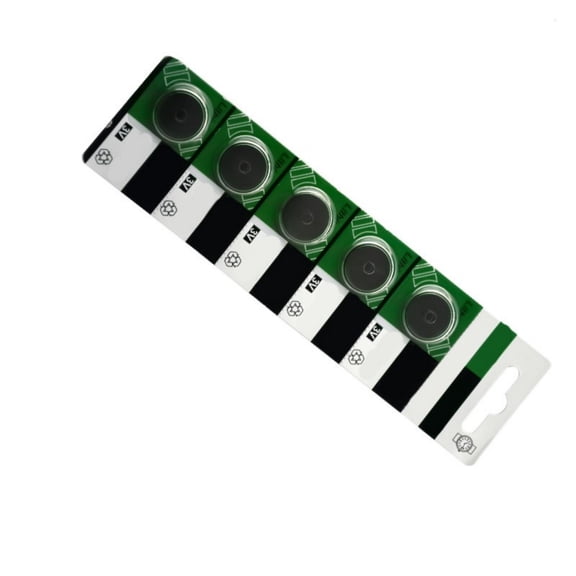 Pack Of 5 CR2016/CR2025/2032 3V Lithium Button Batteries Providing Reliabled Power Supply For Diversed Devices