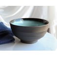 thumbnail image 1 of Pack Of 5 Ceramic Zen Blue Donburi Noodles Cereal Rice Soup Dinner Bowls 38oz, 1 of 6