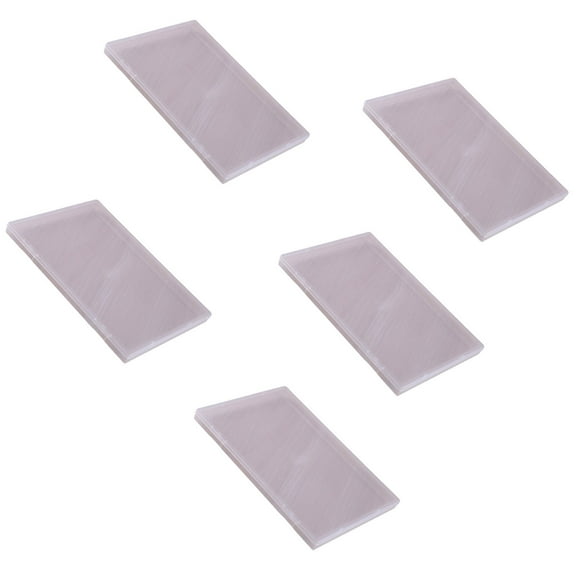 Pack Of 5 Clear Flat Plastic Storage Boxes for Organizing Beads Tools Letter and Papers Transparents Organizers Case