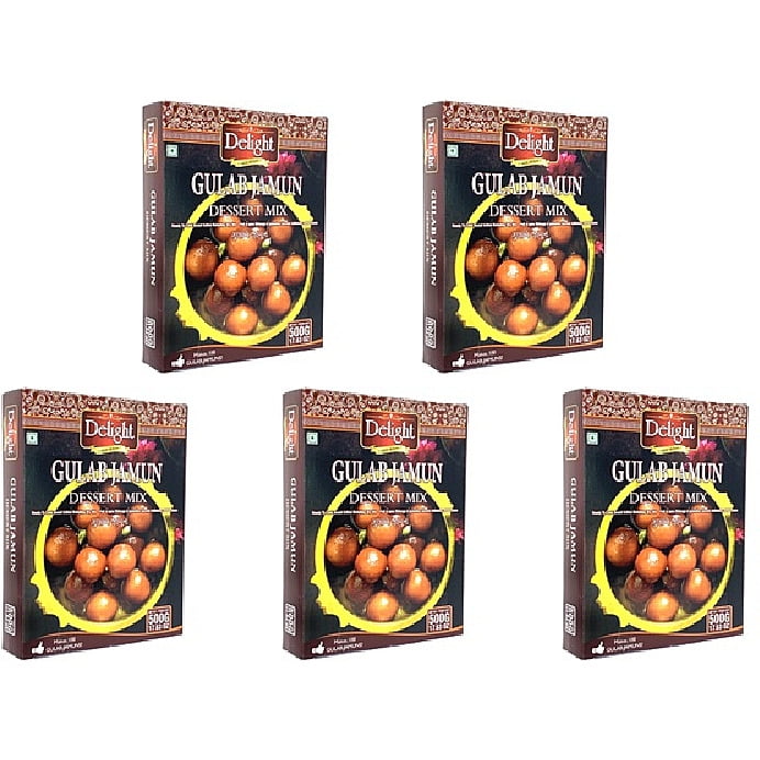 Pack Of 5 Delight Gulab Jamun Dessert Mix 500 Gm
