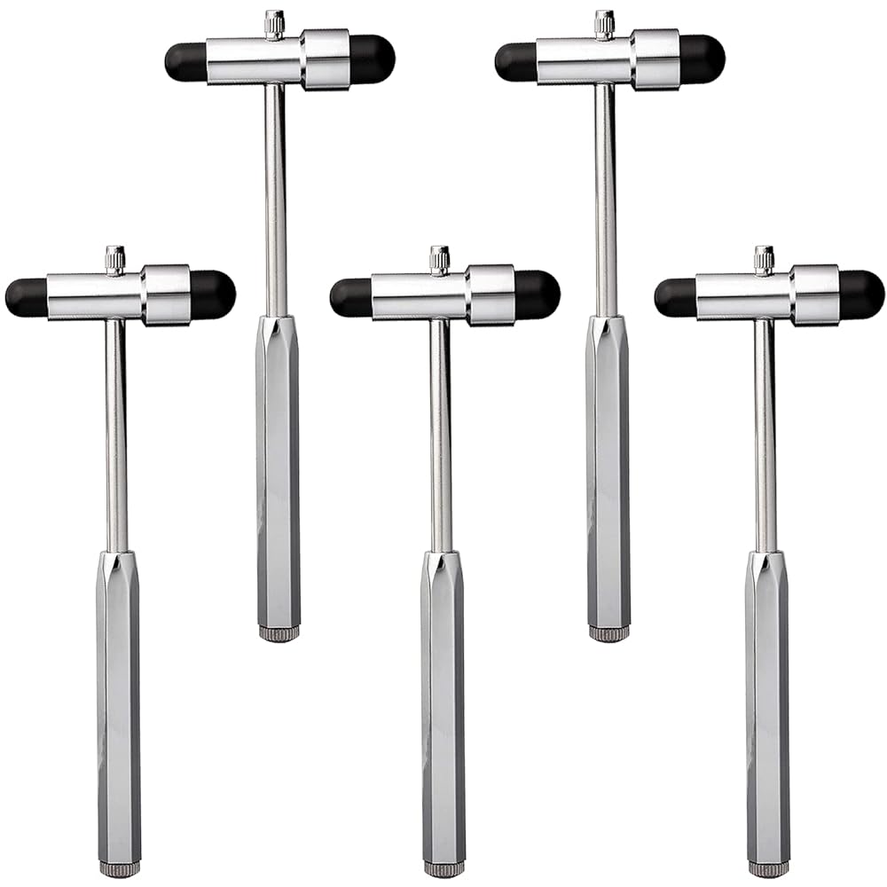 Pack Of 5 Dual MalletType Neurological Reflex Hammer For Eliciting