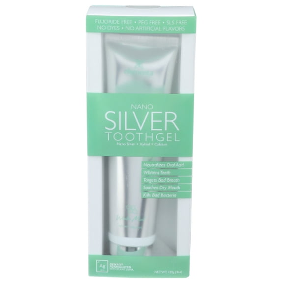 (Pack Of 5) Elementa Nano Silver Tooth Gel Wintermint 4 Oz