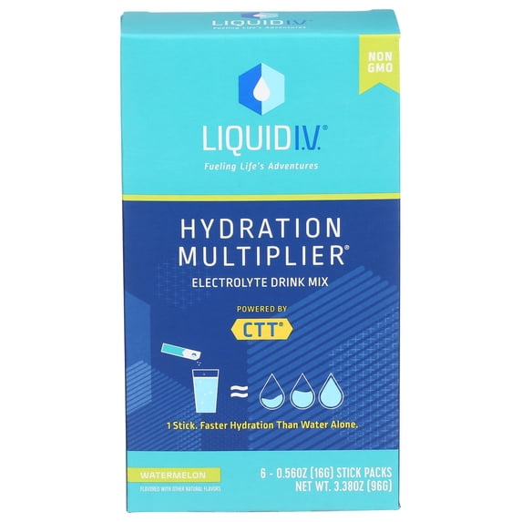 (Pack Of 5) Liquid Iv Hydration Electrolyte Drink Mix Watermelon 3.39 Oz