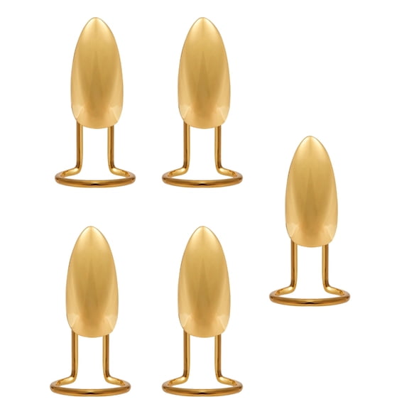 Pack Of 5 Mechanical Style Wearable Nails for Unique and Fashionable Look Adjustable Copper Rings for Versatile Styling