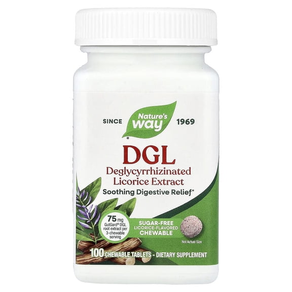 (Pack Of 5) Natures Way DGL Licorice Extract 100 Tablets
