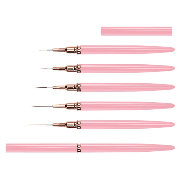 Pack Of 5 Professional Nails Art Brushes Set MultiFunctional Tip Painting Brush For Intricate Designs Precise Detailing