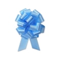 thumbnail image 1 of Pack Of 50, 5.5" Solid Light Blue 100% Polypropylene Flora Satin Gift Pull Bows 20 Loops For Gift Baskets & Gift Packaging, 1 of 1