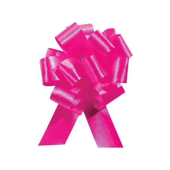 Pack Of 50, 8" Solid Beauty 100% Polypropylene Flora Satin Gift Pull Bows 20 Loops For Gift Baskets & Gift Packaging