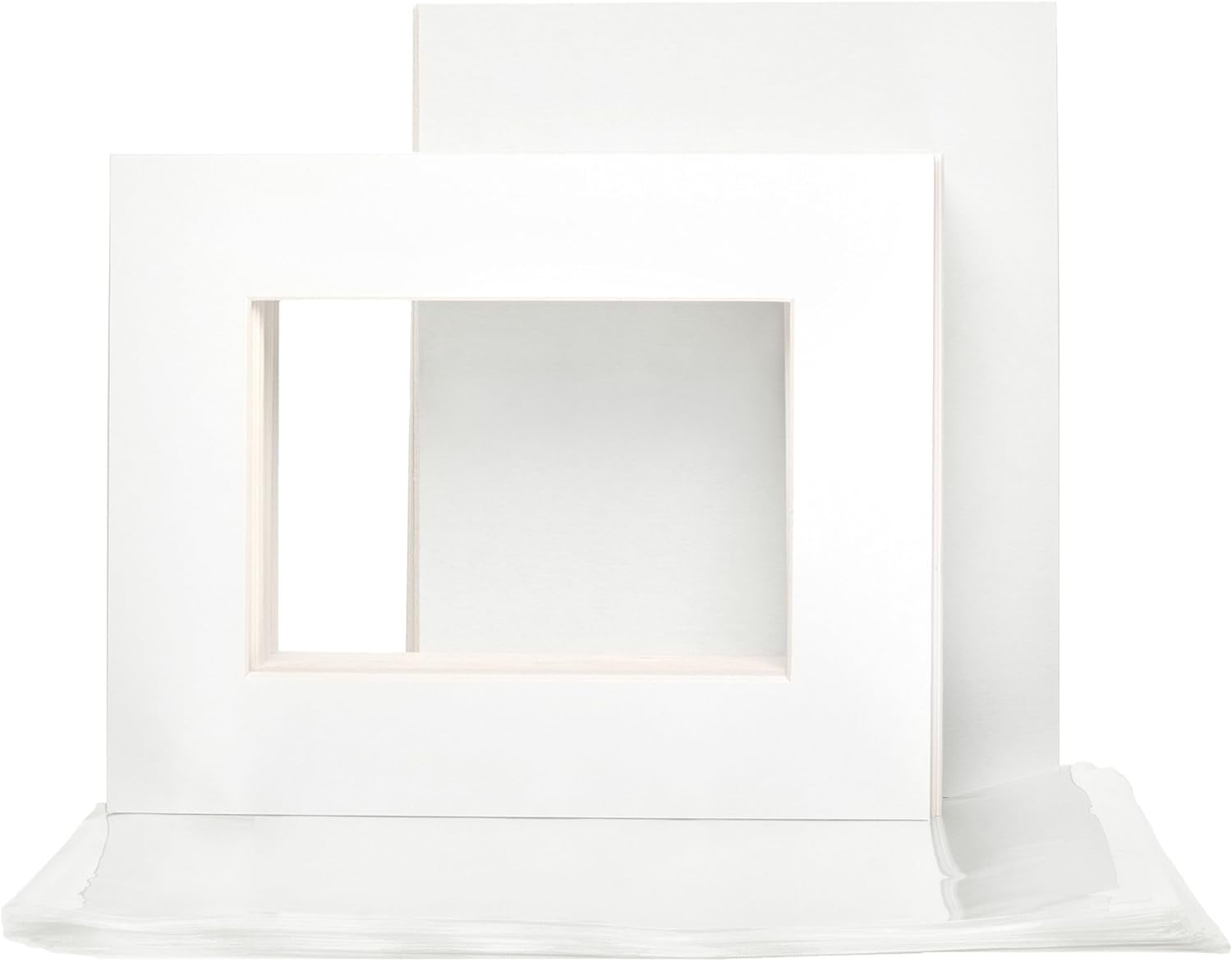 pack-of-50-8-x-10-inch-pre-cut-white-picture-mats-mattes-for-photo