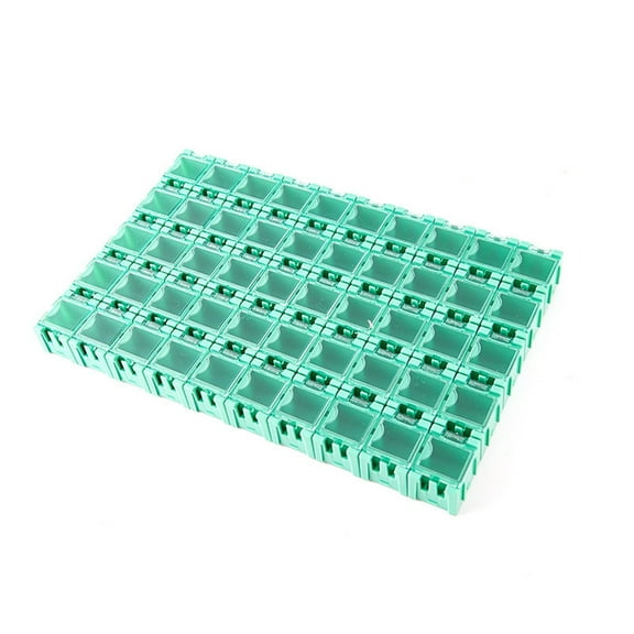 Pack Of 50 ABS Plastic Component Storage Boxes For Resistors Parts Organizers